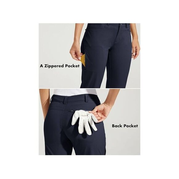 NEW Golf Stretch Quick Dry Lightweight Pants Pockets Water Resistant 8 - Picture 5 of 7